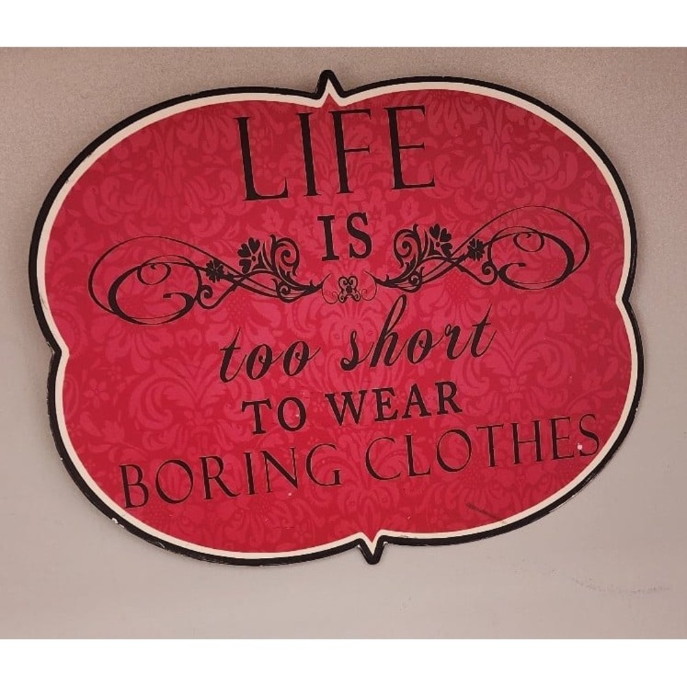 Closet clothing sign‎ decoration fun